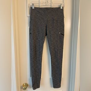 Athleta Drifter Leggings in Heathered Gray/Black